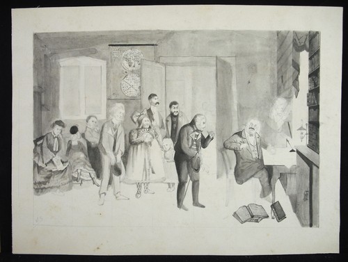 Etude dessin original - , c1900