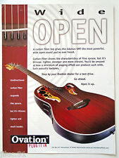 OVATION "Wide Open" Acoustic Guitar Poster