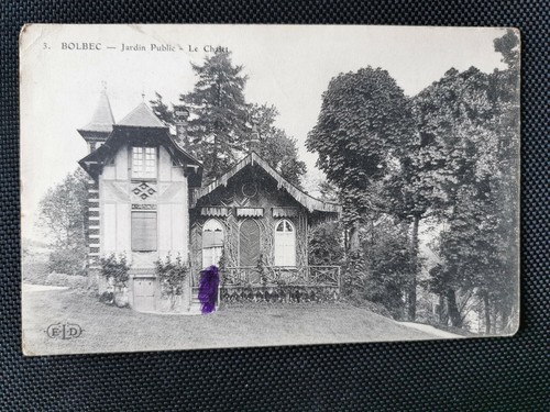 Cpa bolbec jardin public - -,
