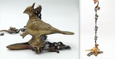 SELJUK BRONZE OIL LAMP 19th century