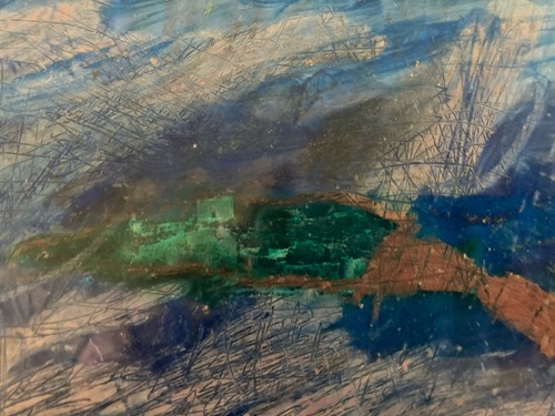 Peinture abstrait huile - peinture,