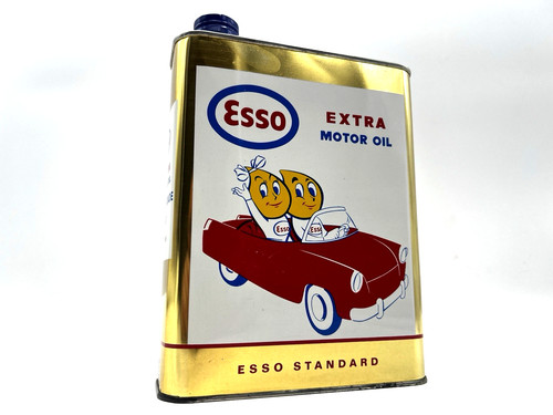 Bidon huile esso - d'huile, gouttes
