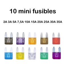 Lot de 10 mini fusibles ATC de