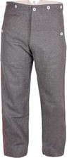 Pantalon en laine gris champêtre d'uniforme soldat allemand impérial de la Pr...