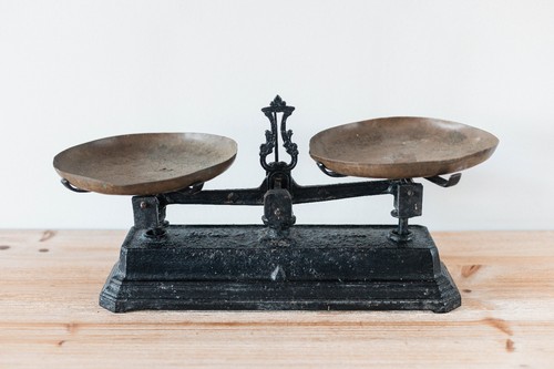 Ancienne balance plateaux - balance,