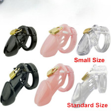 Small/Large Chastity Cage Male Locking Belt Device Lockable Binding Restraint