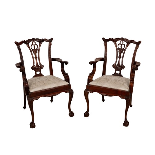 Pair antique chippendale - antique,