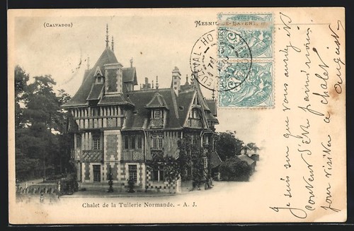 Cpa mesnil bavent chalet - mesnil-de-bavent,,