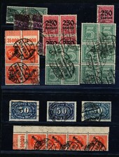 Lot de timbres de service du