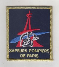 PARIS FIREFIGHTERS / ANCIENTS ORDER - GOLD BORDER - FABRIC