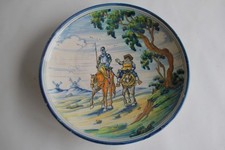 Don Quixote Talavera Spain Ceramic Plate (66992)