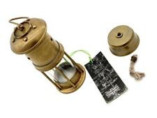 Ancienne lampe à pétrole minière en laiton lampe à charbon nautique décoratio...