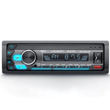 Autoradio Bluetooth 1 Din, USB/AUX/SD/TF/MP3, 7 Couleurs, 4x60W, Radio Voiture