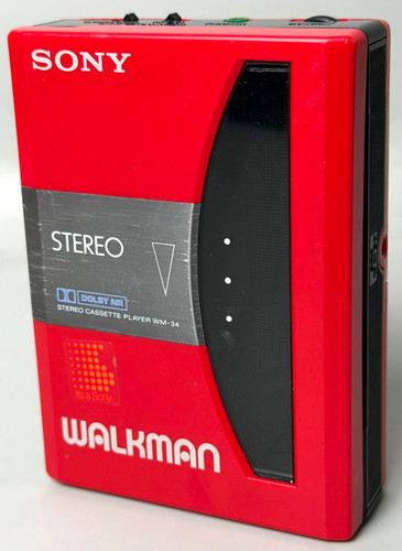 Sony walkman rouge - walkman, wm-34