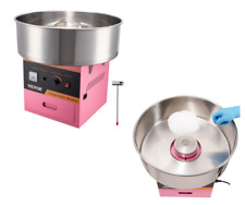 Machine à Barbe à Papa 1000W Bol Inox 52 cm Rose Professionnelle Enfant Fête