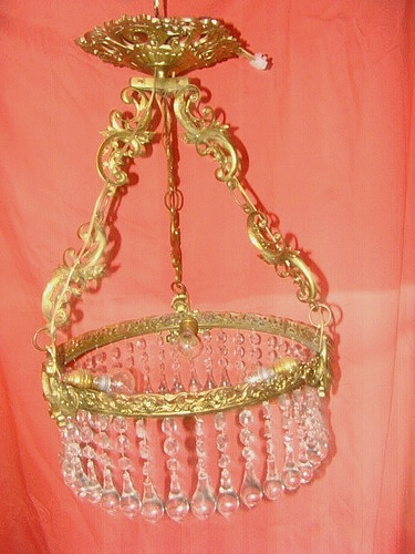 Lustre circulaire avec monture - lustre,