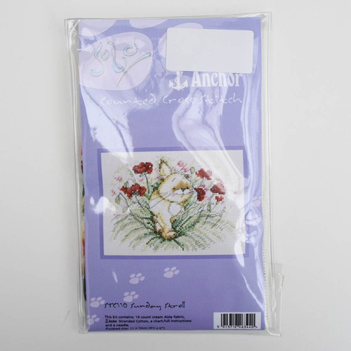 Kit canevas chat broderie