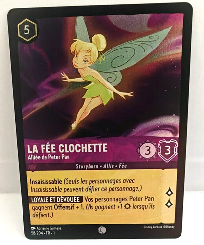 Carte disney lorcana fée - carte,