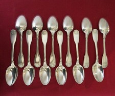 CHRISTOFLE : 12 cuillères à