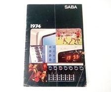 Vintage SABA Television Radio HiFi Brochure Catalog West Germany 1974