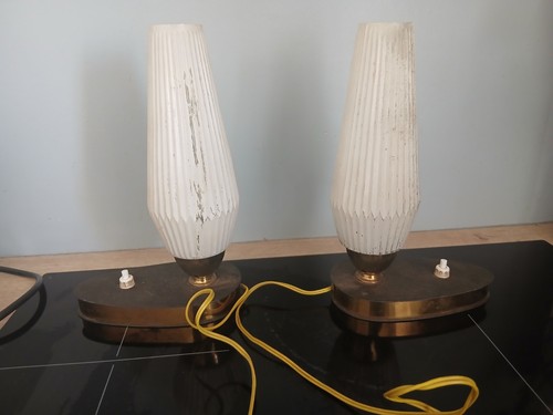 Deux lampes metal design - lampes, en
