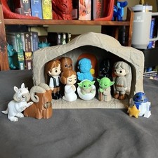 ✨ CRÈCHE DE NOËL STAR WARS – FIGURINES NON PEINTES (5 CM) – ÉDITION UNIQUE ! ✨