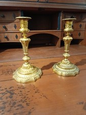 Paire de Bougeoirs Bronze