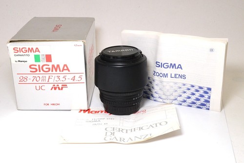 Objectif manuel sigma 70mm - objectif,