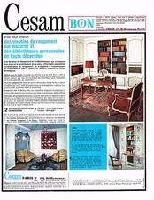 ADVERTISING ADVERTISING 094 1967 CESAM library storage furniture