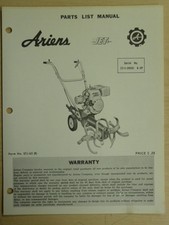 ARIENS JET TILLER SN# 23 - L - 09001 & UP PARTS MANUAL STJ 65