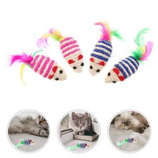  4 Pcs Souris Pour Chat Jouet Animaux De Compagnie Les Chats Jouets