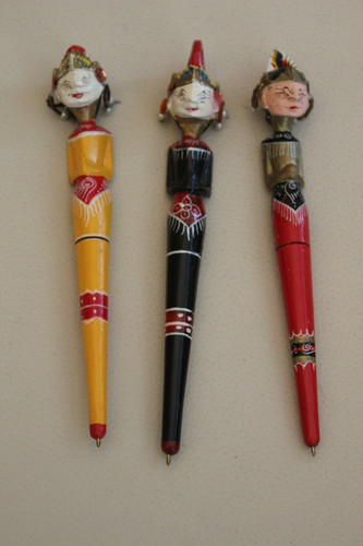 Lot stylos en bois - lot,