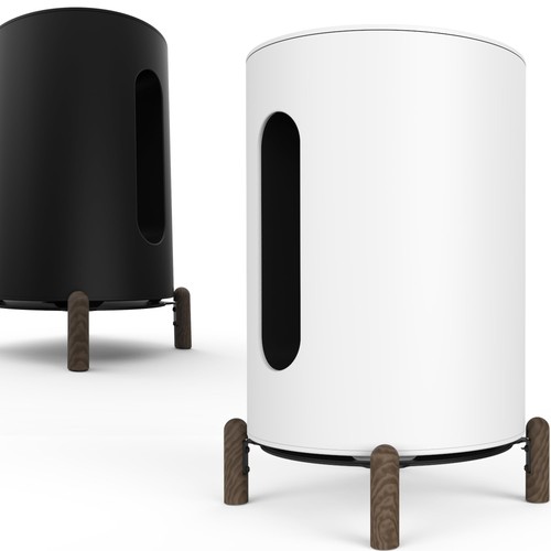 Black walnut stand for - stand, sonos