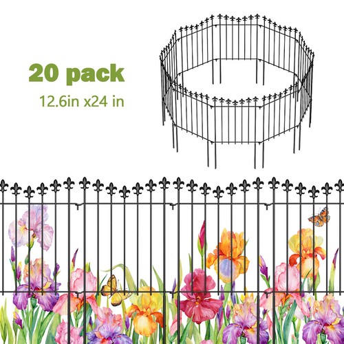 Pack garden fence decor - 20,