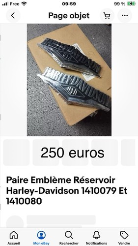 Emblème réservoir harley - réservoir,
