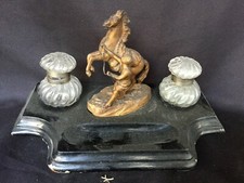 ancien encrier cheval de marly