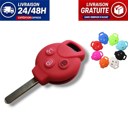 Coque clé silicone rouge - clé,