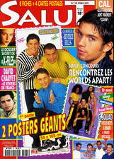 Magazine SALUT n°25, 2Be3, WORLDS APART, SPICE GIRLS, G-SQUAD, David CHARVET, 3T
