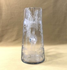 PORTIEUX glassware pitcher / water pitcher shape BOHEMIAN chemical engraving HUNTER
