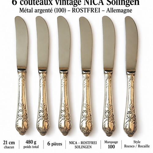 Nica lot couteaux rostfrei - nica, 6