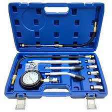 11PC Moteur Testeur de Compression, Coffret de Compressiomètre, 0-300 PSI