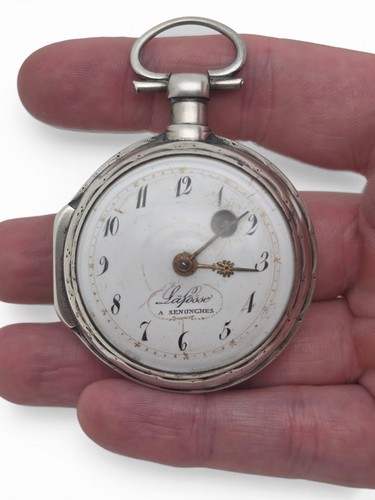Montre coq argent xviiie - à, en