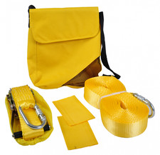 Set De Slackline Sport 15 Mètres Jaune Corde D'Escalade Équilibre Avec Sac Neuf