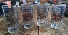 VINTAGE LOT DE 4 VERRES PEPSI