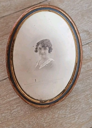 Cadre photo antique - ovale, en