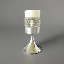 Lampe Space Age Chrome Verre