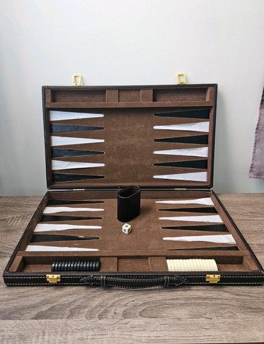 Backgammon mallette effet - , cuir