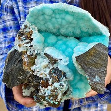 8.48LB Genuine Blue Lace Agate - Soothing Energy Spiritual Gemstone Gift