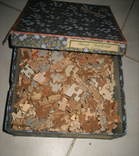 Ancien Puzzle en bois de