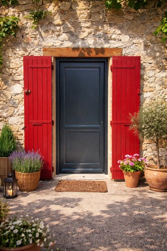Porte entrée bois pleine - bois,